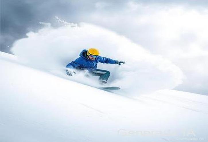 Esquí, montaña nieve y snowboard